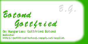 botond gottfried business card